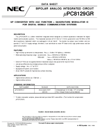 Datasheet UPC8158K производства NEC